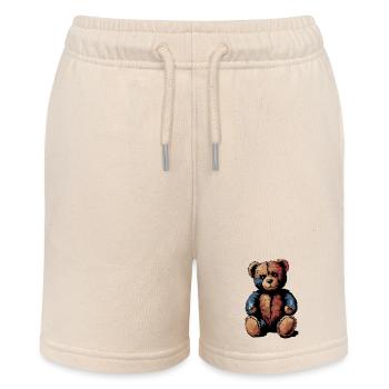 Teddy Kuscheltier Teddybär - Stanley/Stella Teenager Bio-Joggingshorts MINI BOLTER - Natur - Vorne