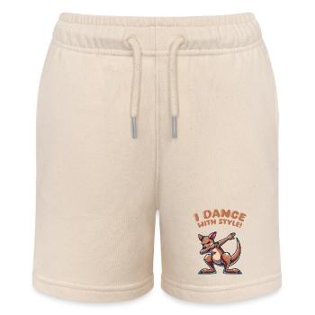 Kangaroo Dabbing - Stanley/Stella Teenager Bio-Joggingshorts MINI BOLTER - Natur - Vorne