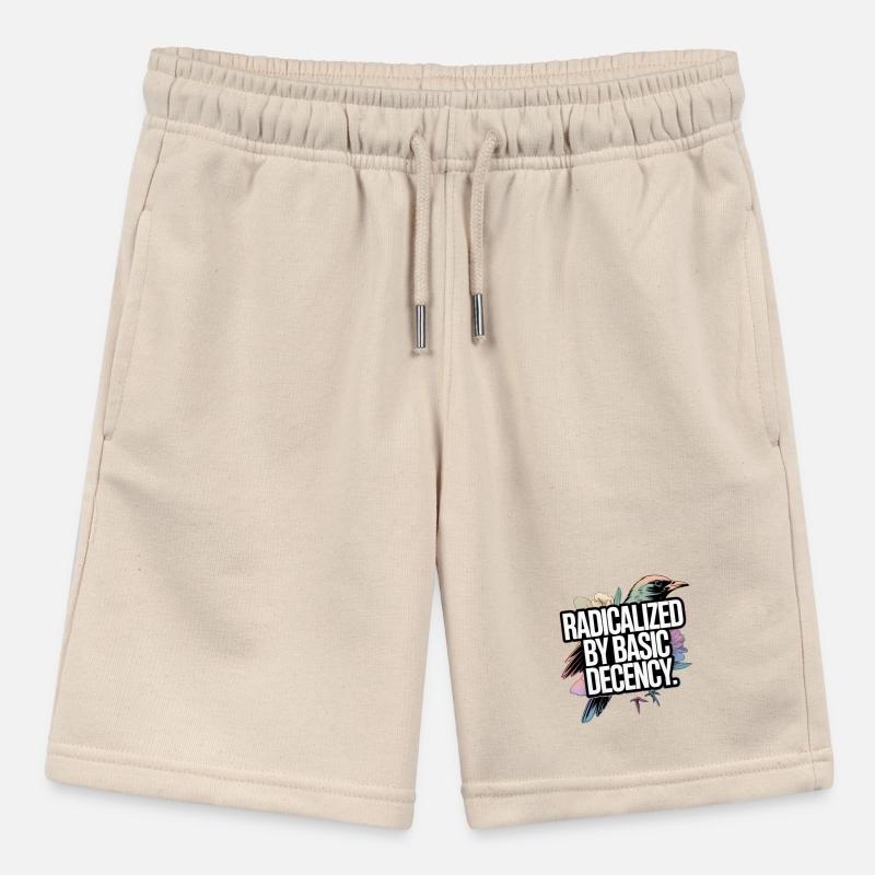 Radicalized by Basic Decency Statement Stanley/Stella MINI BOLTER Organic Teen Jogging Shorts