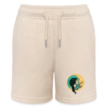Mondbeschienene Umarmung - Stanley/Stella Teenager Bio-Joggingshorts MINI BOLTER - Natur - Vorne