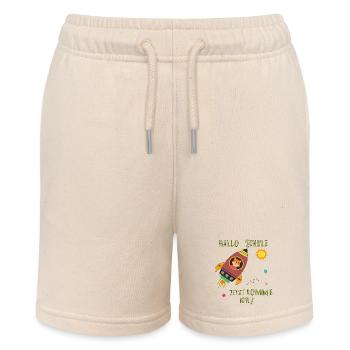 Hallo Schule  - Stanley/Stella Teenager Bio-Joggingshorts MINI BOLTER - Natur - Vorne