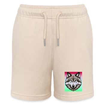 Wolf - Stanley/Stella MINI BOLTER Organic Teen Jogging Shorts - soft Ecru - Front
