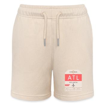 Flughafen Atlanta 1950 - Stanley/Stella Teenager Bio-Joggingshorts MINI BOLTER - Natur - Vorne