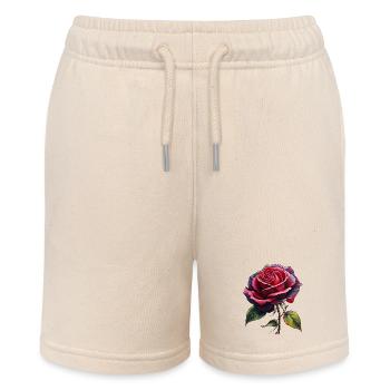 Eine ewige Rose - Stanley/Stella Teenager Bio-Joggingshorts MINI BOLTER - Natur - Vorne
