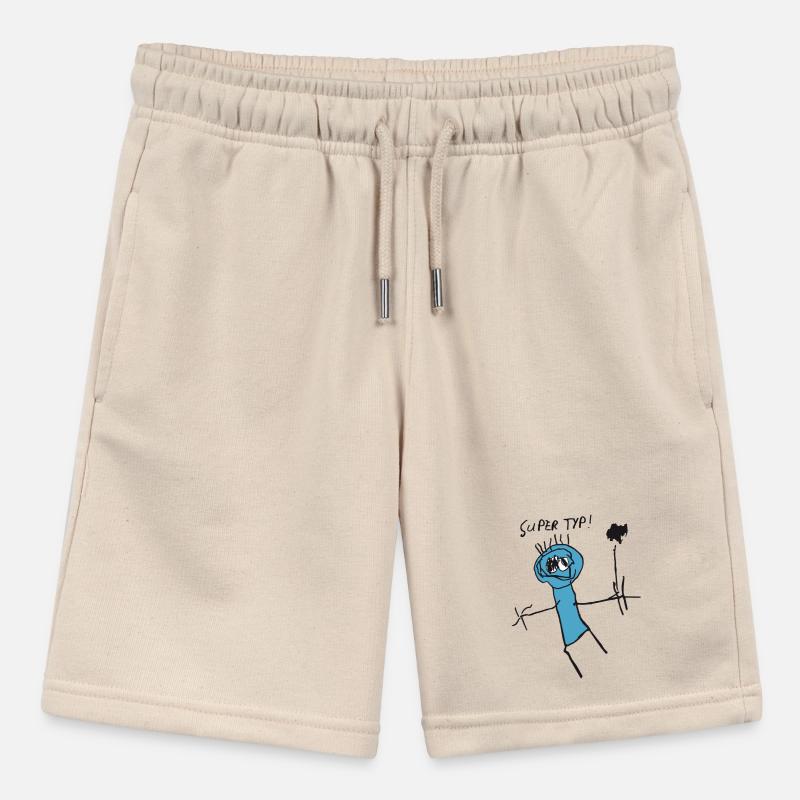 Strichmännchen "Super Typ" Stanley/Stella Teenager Bio-Joggingshorts MINI BOLTER