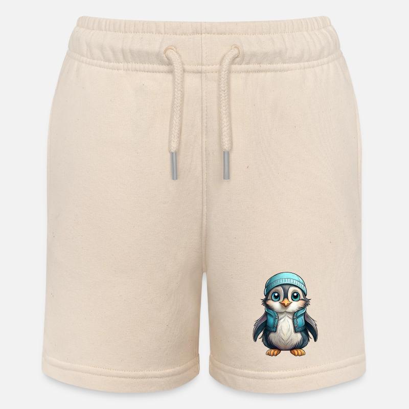 Petit Pingouin - Short bio MINI BOLTER Stanley/Stella Ado - écru doux
