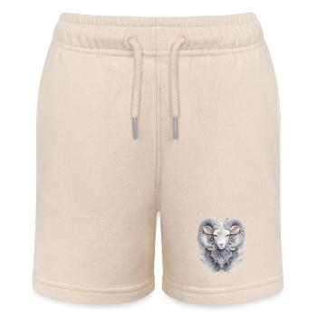 Sternzeichen Widder - Stanley/Stella Teenager Bio-Joggingshorts MINI BOLTER - Natur - Vorne