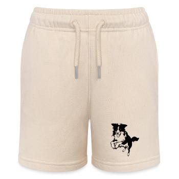 Border Collie - Stanley/Stella Teenager Bio-Joggingshorts MINI BOLTER - Natur - Vorne