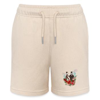 Steampunk Schneemann - Stanley/Stella Teenager Bio-Joggingshorts MINI BOLTER - Natur - Vorne