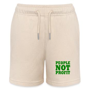 People not profit - Stanley/Stella Teenager Bio-Joggingshorts MINI BOLTER - Natur - Vorne