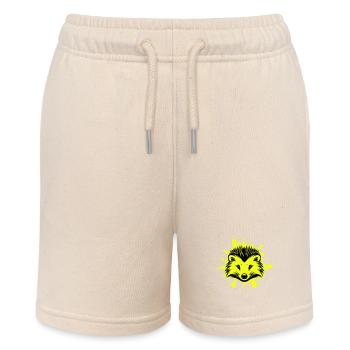 Hedgehog Animal - Stanley/Stella MINI BOLTER Organic Teen Jogging Shorts - soft Ecru - Front