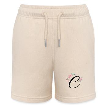 Buchstabe c Blumen - Stanley/Stella Teenager Bio-Joggingshorts MINI BOLTER - Natur - Vorne