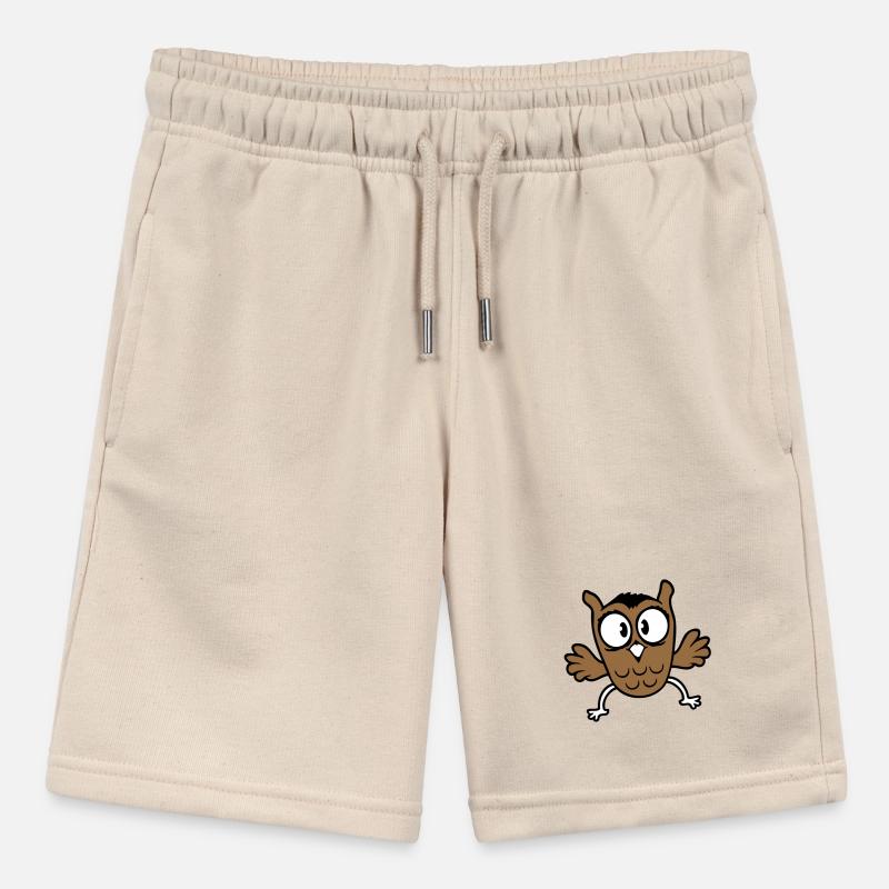 Owl Eagle Owl Jumps Funny, Jumping Jack Flies Flutters Stanley/Stella MINI BOLTER Organic Teen Jogging Shorts