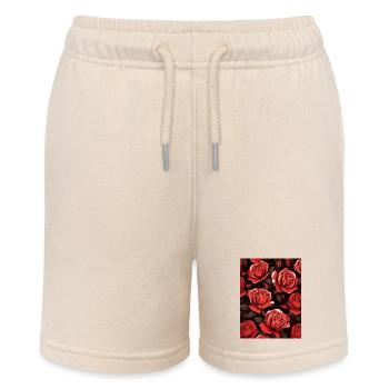 Motif de rose - Short bio MINI BOLTER Stanley/Stella Ado - écru doux - Devant