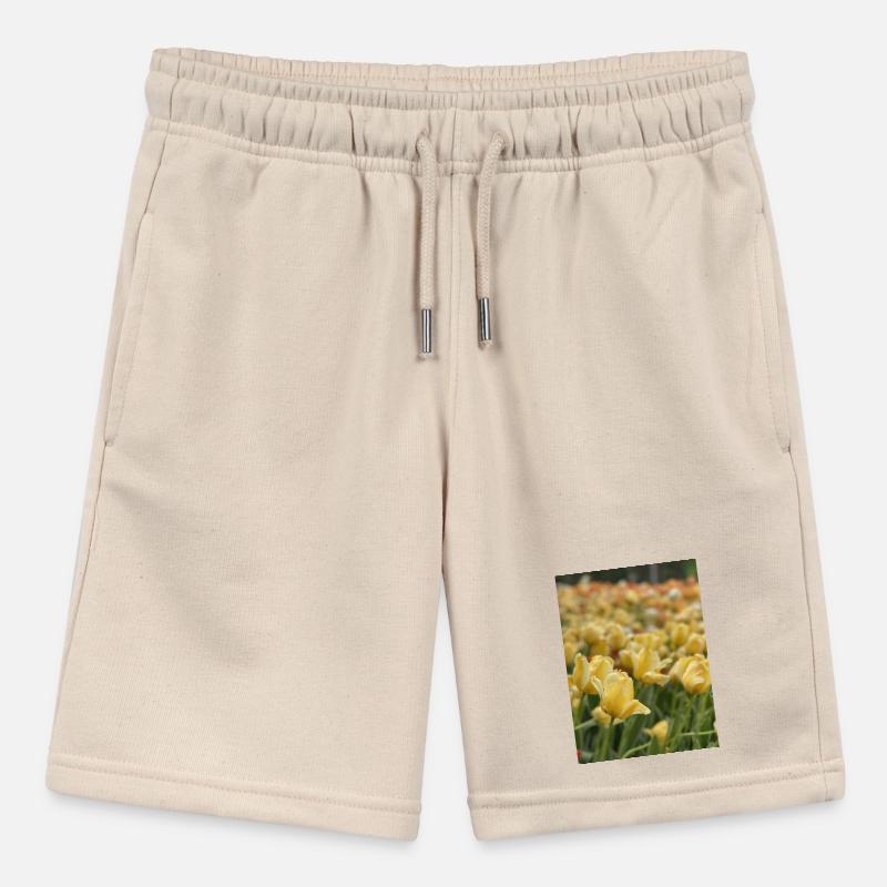 Tulpenmeer gelb Stanley/Stella Teenager Bio-Joggingshorts MINI BOLTER