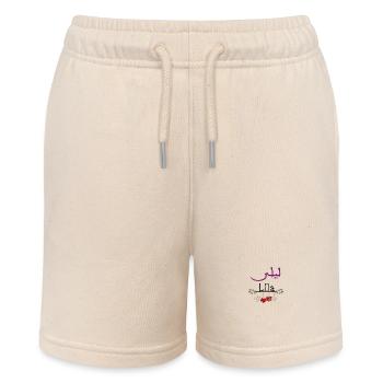 Vorname Lila - Stanley/Stella Teenager Bio-Joggingshorts MINI BOLTER - Natur - Vorne