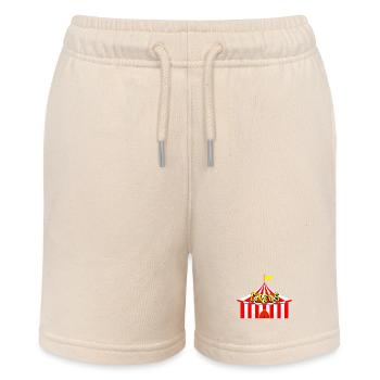 Zirkus Manege Clown Tiere Jongleur Artist Gaukler - Stanley/Stella Teenager Bio-Joggingshorts MINI BOLTER - Natur - Vorne