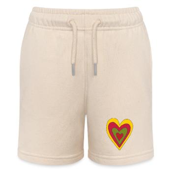 4 hearts in one - Stanley/Stella MINI BOLTER Organic Teen Jogging Shorts - soft Ecru - Front