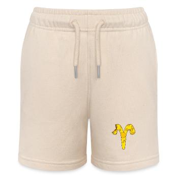 Sternzeichen Widder - Stanley/Stella Teenager Bio-Joggingshorts MINI BOLTER - Natur - Vorne