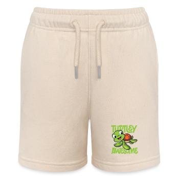 Turtley awesome - Stanley/Stella Teenager Bio-Joggingshorts MINI BOLTER - Natur - Vorne
