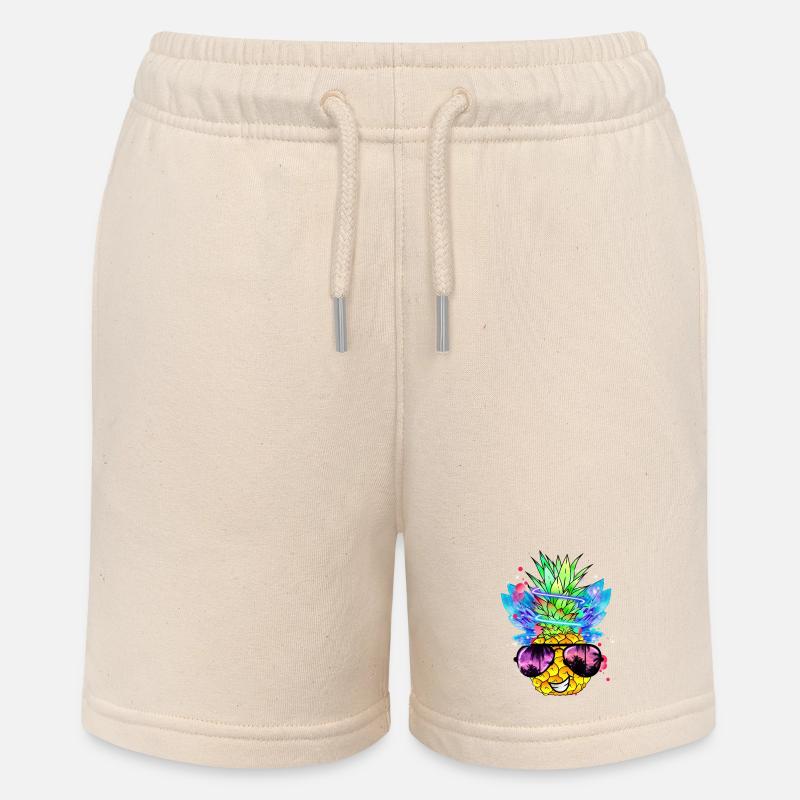 Art de l’ananas - Short bio MINI BOLTER Stanley/Stella Ado - écru doux