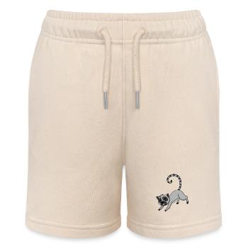 Lemur for children - Stanley/Stella MINI BOLTER Organic Teen Jogging Shorts - soft Ecru - Front