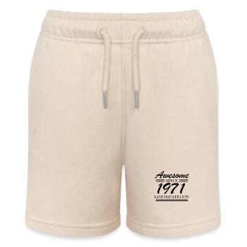 1971 - Born 1971 - Stanley/Stella MINI BOLTER Organic Teen Jogging Shorts - soft Ecru - Front