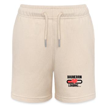 Bauherrin werden - Hausbau Baustelle Richtfest - Stanley/Stella Teenager Bio-Joggingshorts MINI BOLTER - Natur - Vorne
