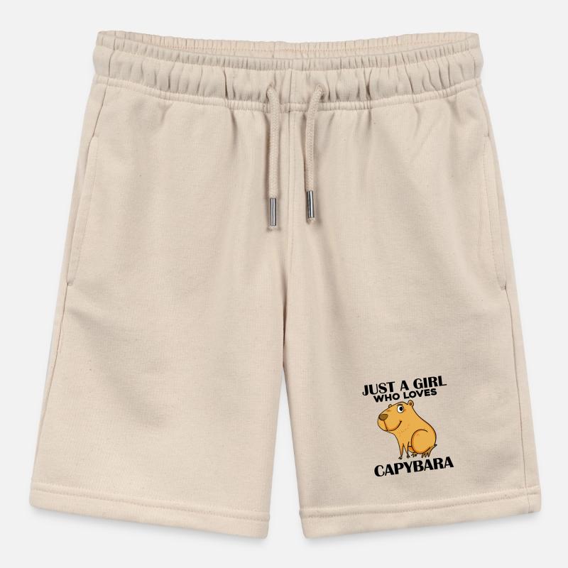 Capybara Mädchen Spruch Stanley/Stella Teenager Bio-Joggingshorts MINI BOLTER