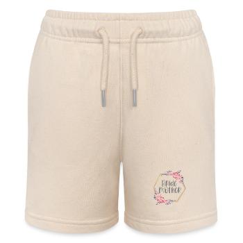 Wedding Mother of the Bride Mother Gift - Stanley/Stella MINI BOLTER Organic Teen Jogging Shorts - soft Ecru - Front