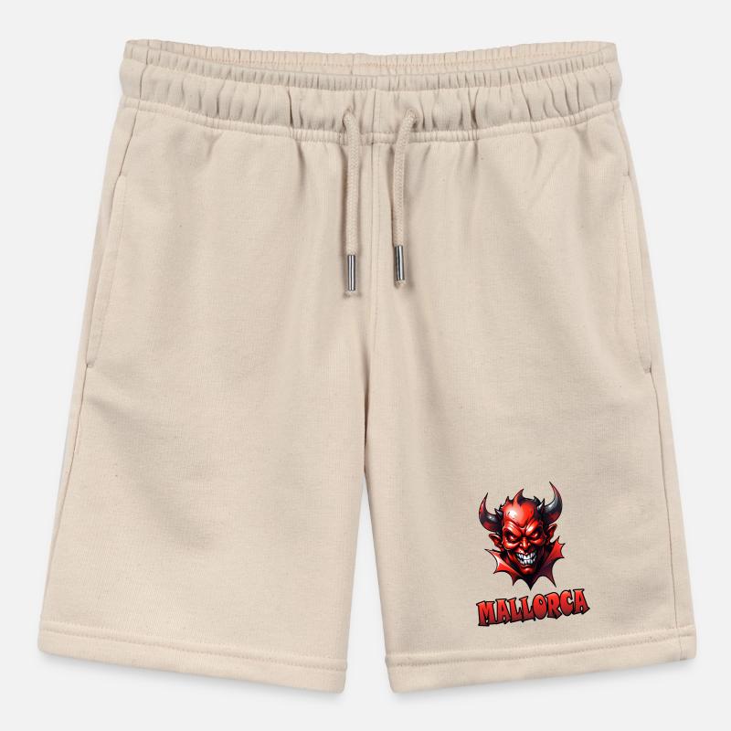Mallorca mit Red Devil Stanley/Stella Teenager Bio-Joggingshorts MINI BOLTER
