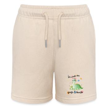 Nachwuchs Verkünden Ich Werde Große Schwester 2027 - Stanley/Stella Teenager Bio-Joggingshorts MINI BOLTER - Natur - Vorne