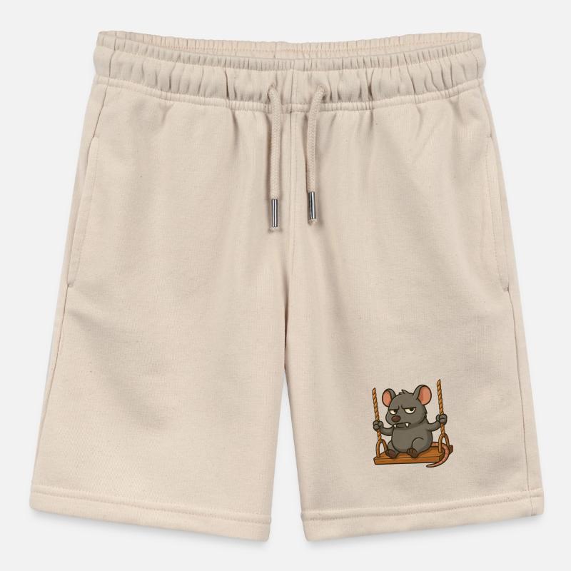 Grumpy Mouse Rat Rocking Annoyed Angry Stanley/Stella MINI BOLTER Organic Teen Jogging Shorts