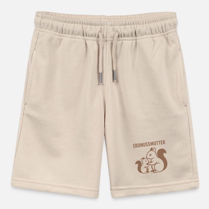 Erdnussmutter mit Eichhörnchenmotiv Stanley/Stella Teenager Bio-Joggingshorts MINI BOLTER