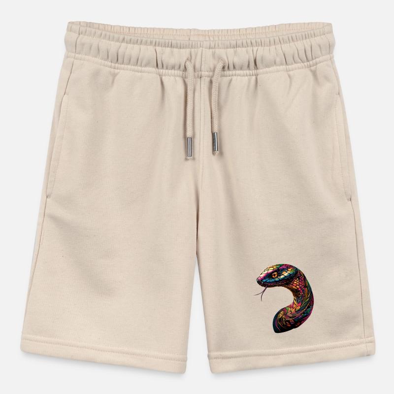 Schlange Python Kobra Klapperschlange Schlangen Stanley/Stella Teenager Bio-Joggingshorts MINI BOLTER