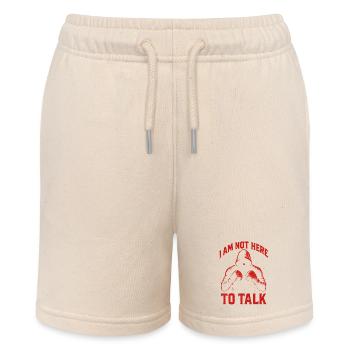 I'm not here to talk - Stanley/Stella MINI BOLTER Organic Teen Jogging Shorts - soft Ecru - Front