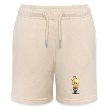 Traurige Glühbirne Karikatur - Stanley/Stella Teenager Bio-Joggingshorts MINI BOLTER - Natur - Vorne