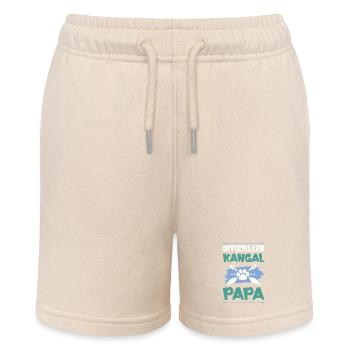 Kangal dog dad - Stanley/Stella MINI BOLTER Organic Teen Jogging Shorts - soft Ecru - Front