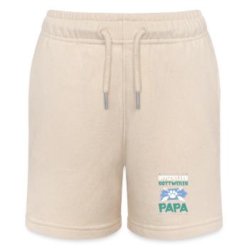 Rottweiler Dogs Dad - Stanley/Stella MINI BOLTER Organic Teen Jogging Shorts - soft Ecru - Front