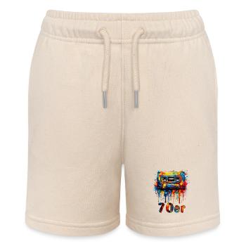 MUSIKKASETTE 70er - Stanley/Stella Teenager Bio-Joggingshorts MINI BOLTER - Natur - Vorne