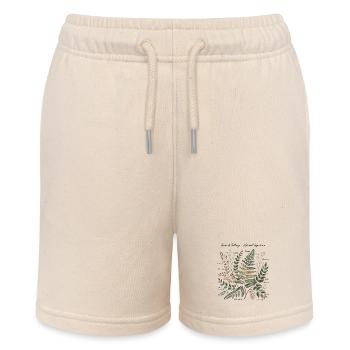 Botanical Art - Stanley/Stella MINI BOLTER Organic Teen Jogging Shorts - soft Ecru - Front