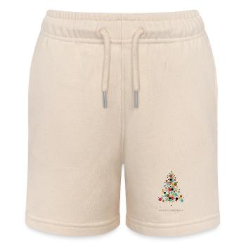 Atomic Christmas – Retro Weihnachtsbaum Design - Stanley/Stella Teenager Bio-Joggingshorts MINI BOLTER - Natur - Vorne