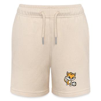 Fuchs Fußball Cartoon - Stanley/Stella Teenager Bio-Joggingshorts MINI BOLTER - Natur - Vorne