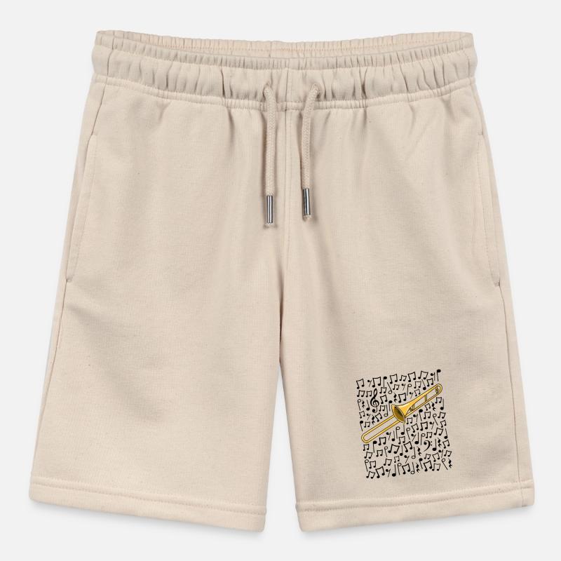 Trombone Musical Notes Trombonist Brass Musician Stanley/Stella MINI BOLTER Organic Teen Jogging Shorts