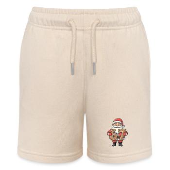 Santa 67 Meme-Keks-Ziffern - Stanley/Stella Teenager Bio-Joggingshorts MINI BOLTER - Natur - Vorne
