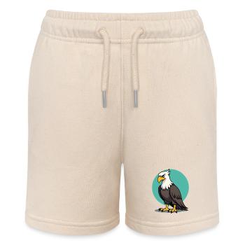 Aigle fier, majestueux oiseau de proie - Short bio MINI BOLTER Stanley/Stella Ado - écru doux - Devant
