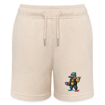 Cosmic Duck Streetstyle - Stanley/Stella Teenager Bio-Joggingshorts MINI BOLTER - Natur - Vorne