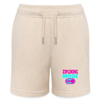 Ziplining Mode ON – Adrenalin an der Zipline - Stanley/Stella Teenager Bio-Joggingshorts MINI BOLTER - Natur - Vorne