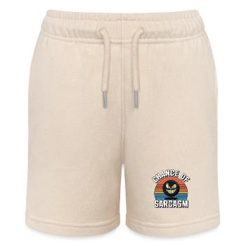 Chance of Sarcasm - Retro Grinsen - Stanley/Stella Teenager Bio-Joggingshorts MINI BOLTER - Natur - Vorne