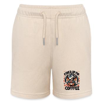 Coffee Dragon Fire Joy - Stanley/Stella MINI BOLTER Organic Teen Jogging Shorts - soft Ecru - Front